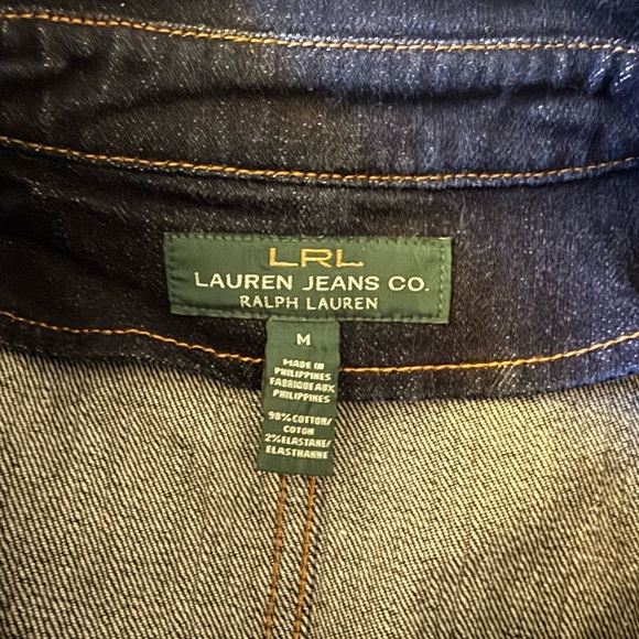 Vintage Ralph Lauren Fitted Denim Jacket with Gold Hardware | Women’s M - Picture 3 of 14